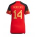Billige Belgien Dries Mertens #14 Hjemmebane Fodboldtrøjer Dame VM 2022 Kortærmet